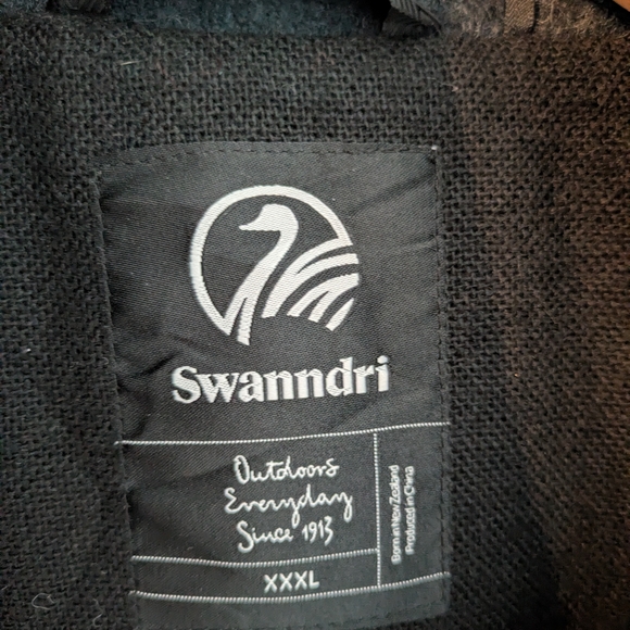 Swanndri Mosgiel Mens Wool Zip Front Bush Shirt/Coat Grey Blue - Picture 13 of 16